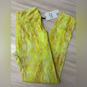 bpi Women's Neon Yellow Snake-Print Jeggings